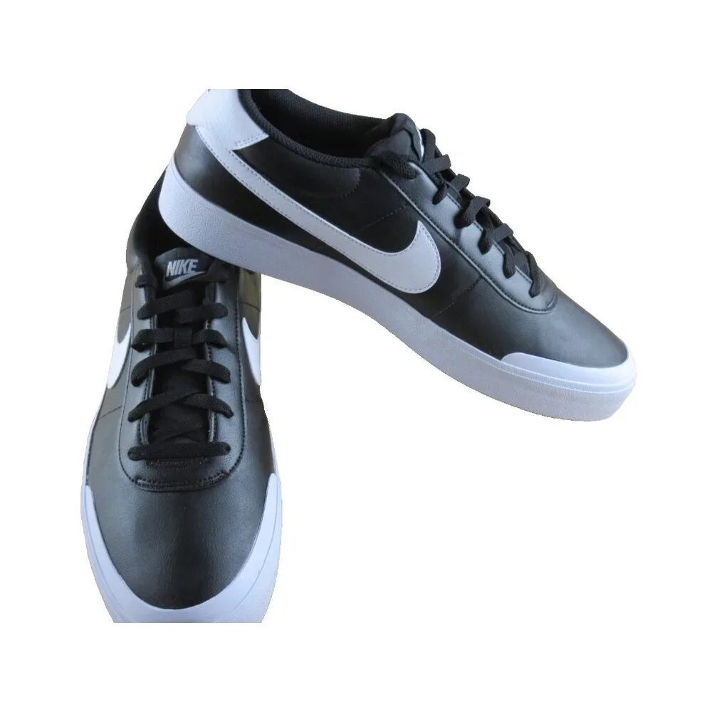 Nike Men's Court Shot Tennis Lifestyle Casual Shoes Black White Sizes NEW